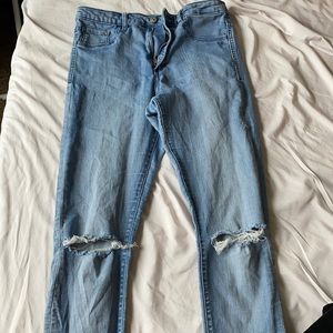 high waisted skinny jeans